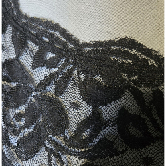 Eliza J Lace Velvet Dress Size 4 NWOT Black Holiday Cocktail Winter Quiet Luxury - Picture 8 of 10